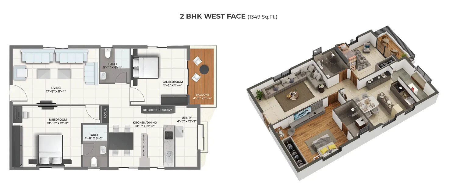 2 BHK West