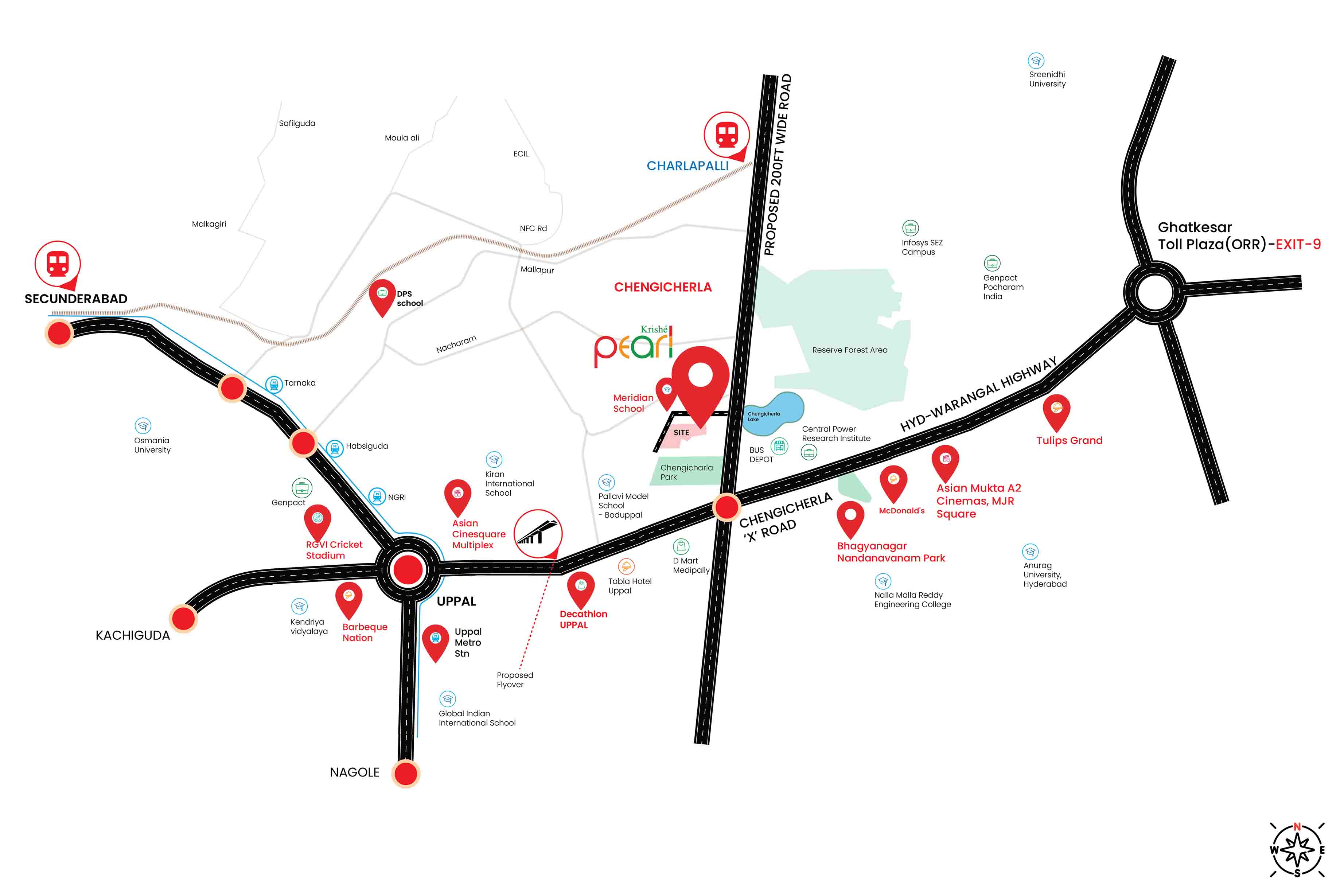 Krishé Pearl location map